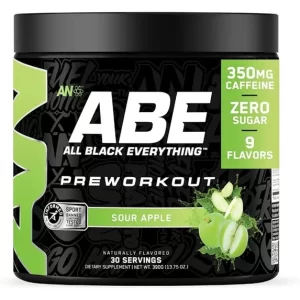 ABE Pre Workout Powder | 30 Servings | Sour Apple